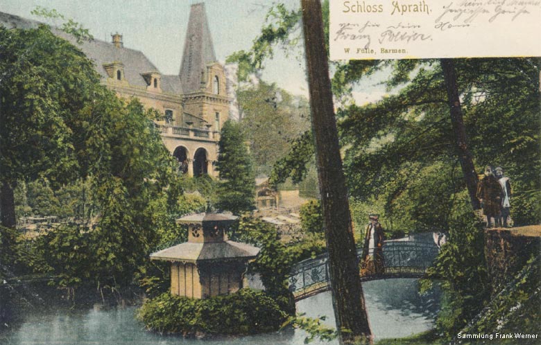 Schloss Aprath auf einer Postkarte von 1904 (Sammlung Frank Werner)