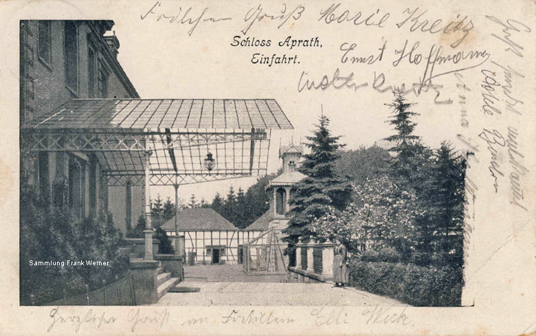 Schloss Aprath auf einer Postkarte von 1907 (Sammlung Frank Werner)