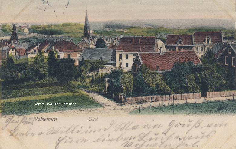 Vohwinkel total auf einer Postkarte von 1908 (Sammlung Frank Werner)
