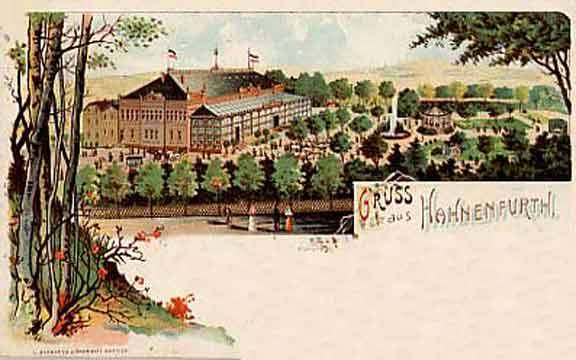 Haus Stöcker in Hahnenfurth auf einer Postkarte von 1900