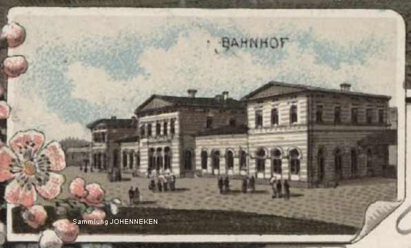 Alter Bahnhof Vohwinkel auf einer Postkarte von 1900 (Sammlung Udo Johenneken)