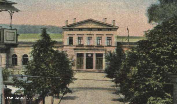 Alter Bahnhof Vohwinkel auf einer Postkarte von 1913 (Sammlung Udo Johenneken)