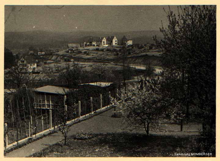 Blick von der Marschallstraße in Vohwinkel Richtung Westring und Rottscheidter Straße am 28.05.1936 (Sammlung Hans-Jürgen Momberger)